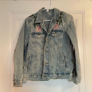 Embroidered Denim Jacket H&M